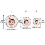 Personalised Santa Hat Face Photo Waterproof Glitter Confetti Stickers with Name Gift Decor Christmas Party Favor for Family Friends