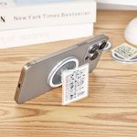 Henkilökohtainen Retro Kirjastokortti Akryyli Nimi Magneettinen Puhelin Grip Matkapuhelin tarvikkeet Syntymäpäivälahja Kirjamatoille