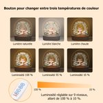 Veilleuse LED Acrylique Personnalisée avec Nom et Motif d'Animal Décoration Lumière Monochromatique ou Trois Couleurs Cadeau Anniversaire pour Enfant