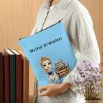 Libro Personalizado Flor Caricatura Carátula de Libro con Nombre y Título Regalo de Cumpleaños para Amigo Ratón de Biblioteca