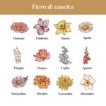 Segnalibro personalizzato con nome e fiore di nascita regalo di compleanno o Natale per chi ama leggere