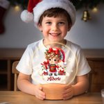 Luz nocturna LED personalizada con nombre y base de madera decoración para habitación regalo de Navidad para bebés y niños