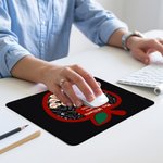 Personalized Apple Design Non-Slip Mouse Pad with 1-35 Names Office Supplies Back to School Teacher's Day Appreciation Gift for Teacher