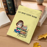 Libro Personalizado Flor Caricatura Carátula de Libro con Nombre y Título Regalo de Cumpleaños para Amigo Ratón de Biblioteca