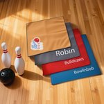 Personalized Text Photo Oil Removal Shammy Bowling Ball Cleaner Cloth Bowling Alley Accessory Birthday Gift for Bowling Player Lover