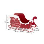 Personalised Santa Sleigh Wooden Gift Storage Box with Name Home Decor Christmas Party Favors for Kid Family Friend