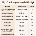 Personalised Cartoon Character Retro Books Portable  Kindle Case with Name Daily Use Birthday Gift for Book Lovers Bookworms