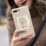 Henkilökohtainen Retro Kirjastokortti Akryyli Nimi Magneettinen Puhelin Grip Matkapuhelin tarvikkeet Syntymäpäivälahja Kirjamatoille