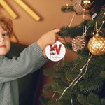 Personalized Santa Claus Initial Ceramic Ornament with Name and Year Home Decor Christmas Gift for  Family Friend