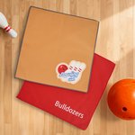 Personalized Text Photo Oil Removal Shammy Bowling Ball Cleaner Cloth Bowling Alley Accessory Birthday Gift for Bowling Player Lover