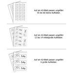 Personalisierte Charakter-Porträt Wasserdichte Etiketten-Aufkleber im Comic-Stil mit Namen Urlaub Büro Geschenk für Kollegen Freunde