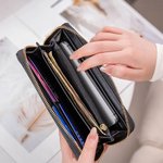 Personalized Bible Cross Portable PU Leather Wallet with Name Birthday Anniversary Christening Christmas Gift for Women Christian