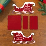Personalised Santa Sleigh Wooden Gift Storage Box with Name Home Decor Christmas Party Favors for Kid Family Friend