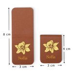 Segnalibro personalizzato con nome e fiore di nascita regalo di compleanno o Natale per chi ama leggere