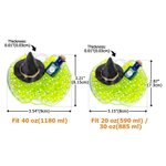 Personalized Witch Hat Pumpkin Ghost Bubble Initial Straw Topper and Lid Topper for 20 oz to 40 oz Tumbler Accessory Halloween Gift for Family Friend