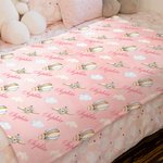 Gepersonaliseerde Vliegtuig Hete Luchtballon Wolk Zacht Deken met Naam Verjaardag Baby Shower Kerstcadeau voor Baby's Kinderen
