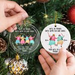 We'll Be Friends Until We are Old And Senile - Personalized Christmas Ornament