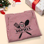 Personalized Multicolour Kitchenware Kid Adult Baking Apron with Name and Front Pocket Birthday Gift for Family Cooking Lovers