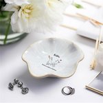 Henkilökohtainen Holding Hands syntymän kukka juomakoru korut lautasen teksti Home Decor syntymäpäivälahja ystäville