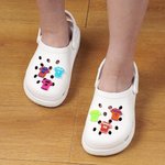 Personalized 3D Printing Multicolour Soccer Jersey Shoe Charms with Name and Number Shoes Decoration Daily Wear Gift for Sports Lovers