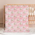 Gepersonaliseerde Vliegtuig Hete Luchtballon Wolk Zacht Deken met Naam Verjaardag Baby Shower Kerstcadeau voor Baby's Kinderen