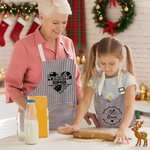 Personalized Multicolour Kitchenware Kid Adult Baking Apron with Name and Front Pocket Birthday Gift for Family Cooking Lovers