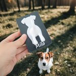 Personalized 3D-Printed Dog Silhouette Butt Dog Leash Holder with Name Wall Decor Birthday Housewarming Gift for Dog Lover Owner