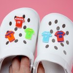 Personalized 3D Printing Multicolour Soccer Jersey Shoe Charms with Name and Number Shoes Decoration Daily Wear Gift for Sports Lovers