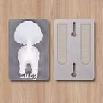 Personalized 3D-Printed Dog Silhouette Butt Dog Leash Holder with Name Wall Decor Birthday Housewarming Gift for Dog Lover Owner