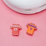 Personalized 3D Printing Multicolour Soccer Jersey Shoe Charms with Name and Number Shoes Decoration Daily Wear Gift for Sports Lovers