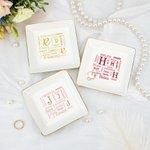 Gepersonaliseerde woordwolk keramische sieraden schotel met naam en initiaal Home Decor bruiloft verjaardag cadeau voor vrouwen bruidsmeisjes