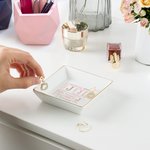 Gepersonaliseerde woordwolk keramische sieraden schotel met naam en initiaal Home Decor bruiloft verjaardag cadeau voor vrouwen bruidsmeisjes