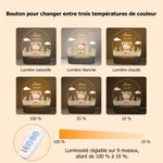 Veilleuse LED Personnalisée avec Motif d'Animal Mignon et Nom Socle en Bois Décoration de Chambre d'Enfant Cadeau d'Anniversaire pour Filles Garçons