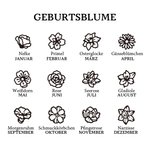 Personalisierte Weiche Beanie Mütze mit Geburtsblume und Namensstickerei Winteraccessoires Geburtstag Geschenk für Damen Herren