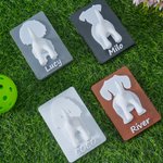 Personalized 3D-Printed Dog Silhouette Butt Dog Leash Holder with Name Wall Decor Birthday Housewarming Gift for Dog Lover Owner