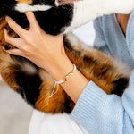 Henkilökohtainen Cat säädettävä Photo Projection rannekoru nimi vuosipäivä syntymäpäivälahja kissa ystäville