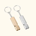 Llavero personalizado con silbato de acero inoxidable para emergencias regalo de cumpleaños para los aficionados a la montaña