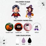 Personlig Pumpa Spökansikte Foto Halloween Tema Bomullsrepkorg med namn Trick eller godis Halloween Present till flicka pojke barn