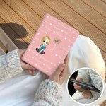 Personalised Birth Flower Cartoon Character Hearts Kindle Case with Name Christmas Birthday Gift for Book Lovers Bookworms