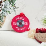 Personalized Weight Plate Christmas Ornament with Text and Ribbon Gym Christmas Tree Home Decor Birthday Christmas Gift for Fitness Enthusiast