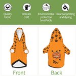 Personifierad mångfärgad klo fladdermus pumpa ansikte hund huvtröja med namn Halloween festgåva för husdjursälskare ägare