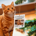Henkilökohtainen The Pets Times Sanomalehti Photo Akryyli Ornamentti nimi ja teksti Tree Decor joulu syntymäpäivälahja lemmikkieläinten ystäville