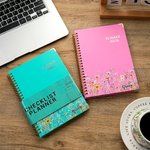 Personalisierte Multicolor Wildflower Name 2026 Planer Spiral A5 Notebook mit wöchentlichen monatlichen Planer Seiten Festival Geburtstag Geschenk für Freunde Familie