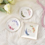 Cadeau de mariage et de fiançailles pour femme et petite amie avec initiales et date.