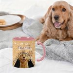 Personalised Cute Cartoon Dog 11 oz  Ceramic Mug with Name Birthday Anniversary Gift for Dog Pet Lovers
