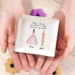 Personalized Today A Bride Tomorrow A Wife Forever My Sister Jewellery Dish with Name Home Decor Wedding Bridal Shower Gift for Bride From Bridesmaid