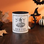 Personalisierte Toile De Jouy Geist Kürbis 11 oz Keramikbecher mit Namen Trick oder behandeln Halloween Party Geschenk für Kinder