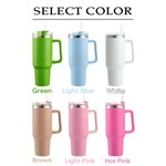 Personalized Stay in Bed with Pet In My Hurkle Durkle Era Large Capacity 40oz Tumbler with Handle Lid and Straw Funny Birthday Gift for Pet Lover