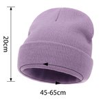 Personalized Birth Flower Soft Knitted Beanie Hat with Embroidered Name Daily Accessories Birthday Gift for Women Men