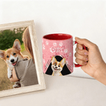 Personalised Cute Cartoon Dog 11 oz  Ceramic Mug with Name Birthday Anniversary Gift for Dog Pet Lovers